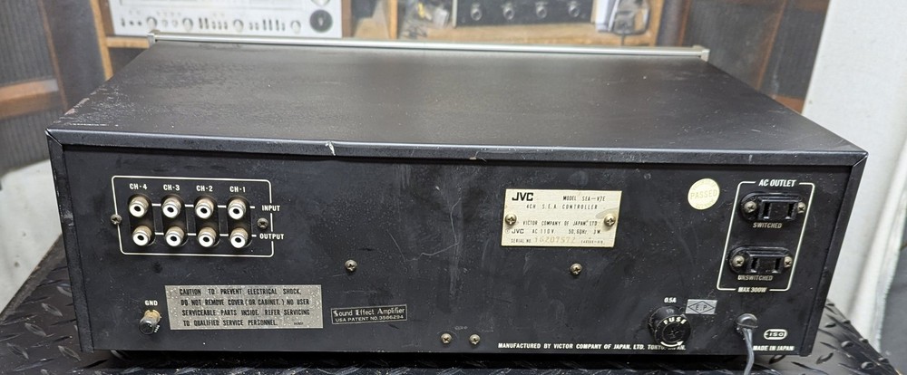 JVC 4 channel SEA controller equalizer model SEA-V7E. Classic silver face model