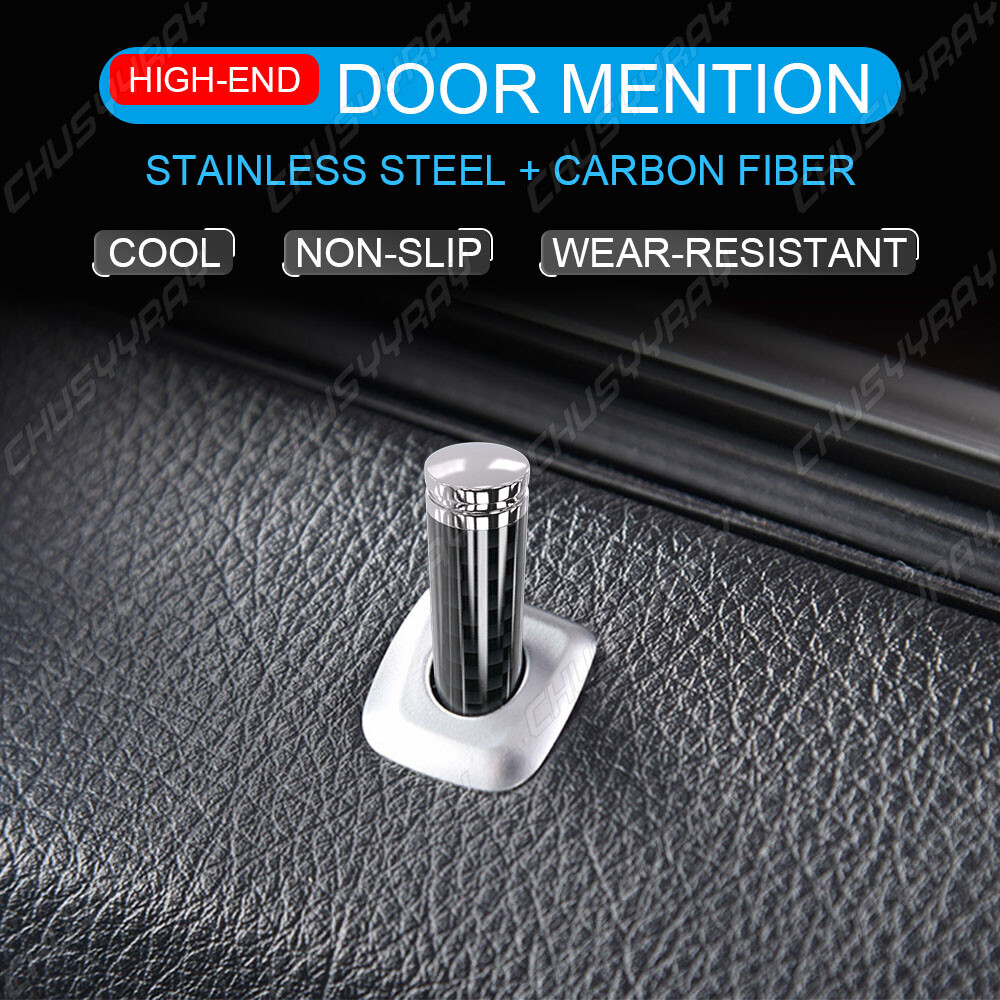 4pcs Metal Car Truck Interior Door Lock Knobs Handle Pull Pins Covers Caps