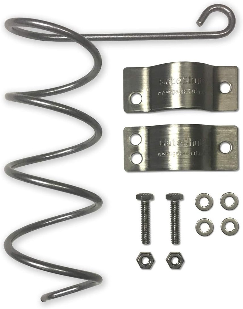 Automatic Chain Link Self Closing Gate Closer. Adjustable Closing Tension, Outdo