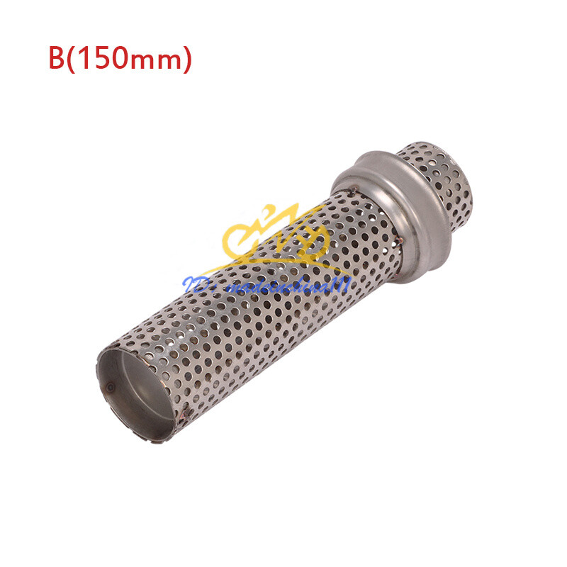 Universal Silencer Exhaust DB Killer Baffle Slip On Link Pipe Muffler For 51mm