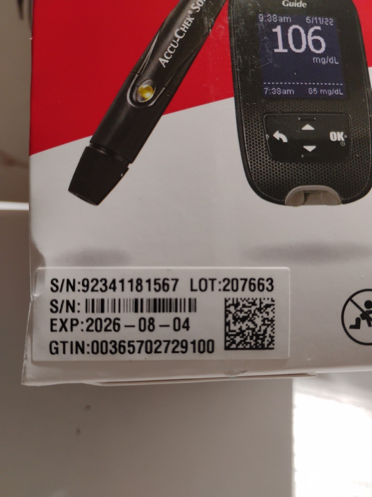 Accu-Chek Guide Blood Glucose Monitoring System Exp 08/04/26