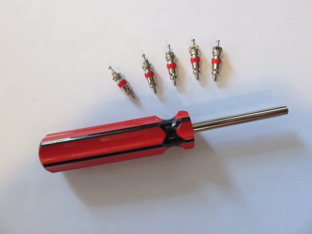 ✅🔥🧯5-WATER FIRE EXTINGUISHER REPLACEMENT SCHRADER CORE PINS W/H.D. CORE TOOL🧯