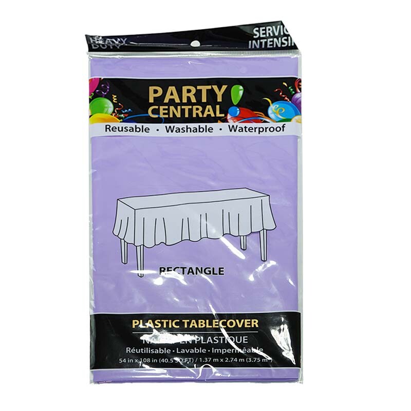 3 Pack Plastic Tablecloths 54"x 108" Washable Rectangle Plastic Table Covers New