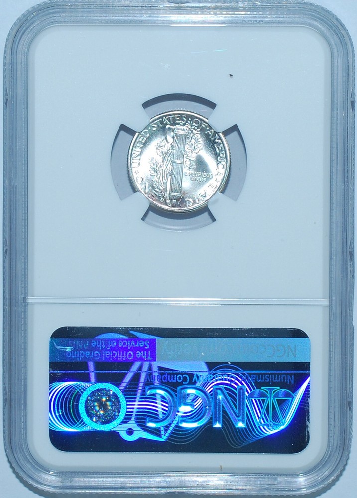 1937 D NGC MS67FB Full Bands Mercury Dime