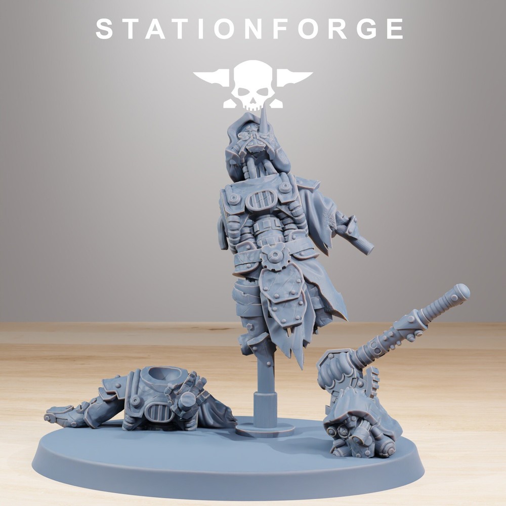 Scavenger Wounded, Tech Adepts, Mech Division, Stationforge