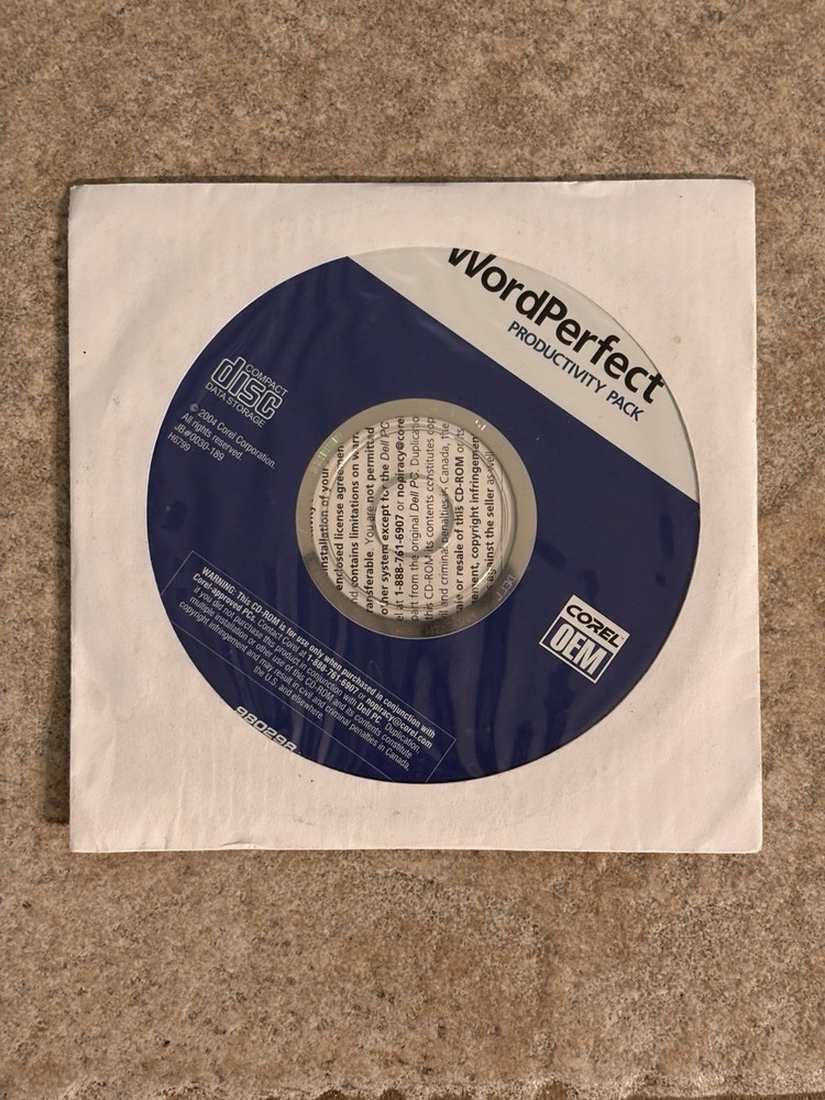 Corel WordPerfect Productivity Pack 2004 Never Been Opened