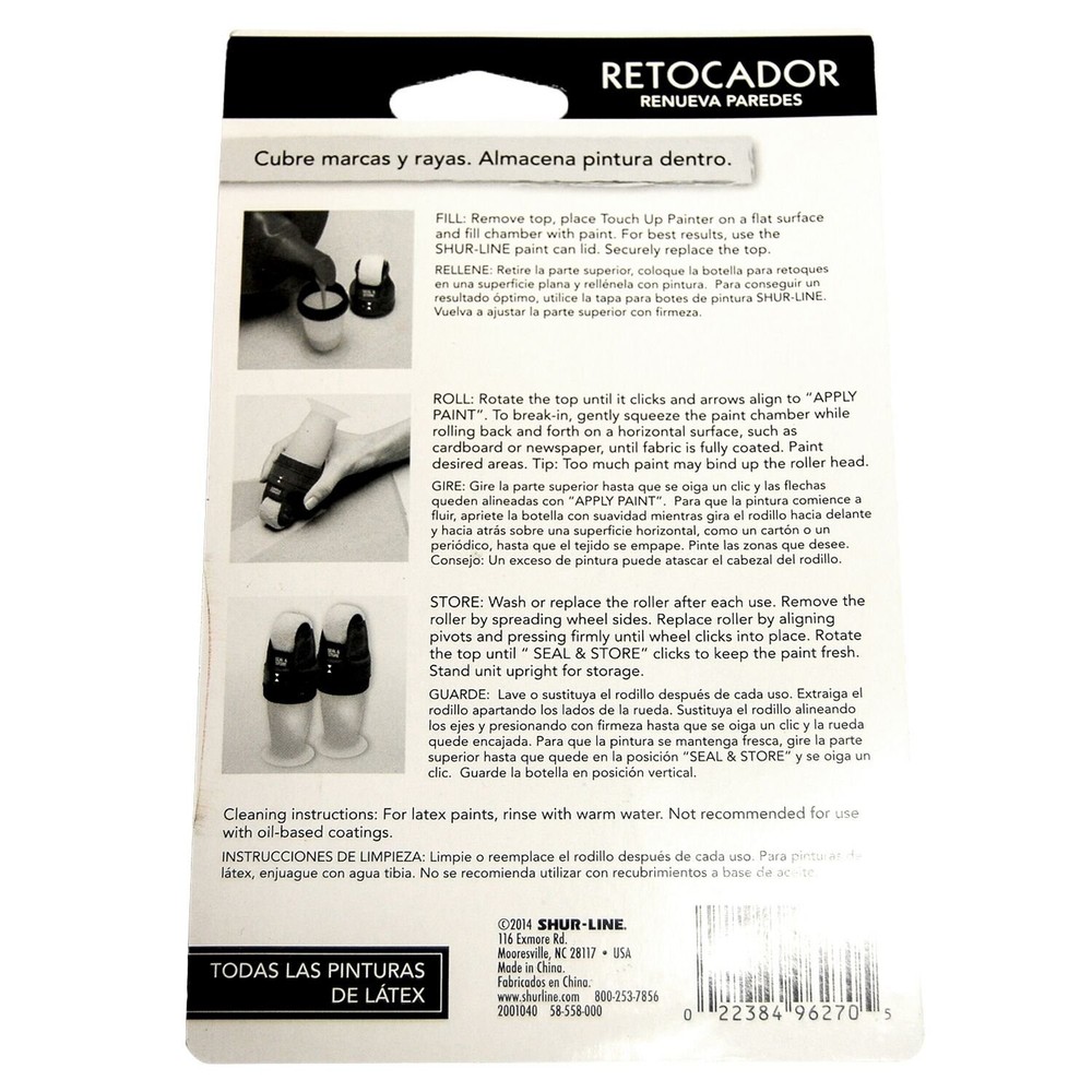 2007058 2001040 Touch Up Painter, Storage w/Roller