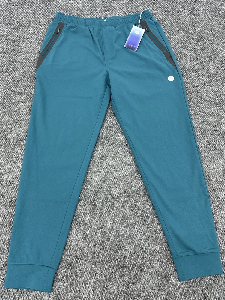 Outerknown Men’s Medium Performance Active Joggers Pants Blue Comfort Stretch