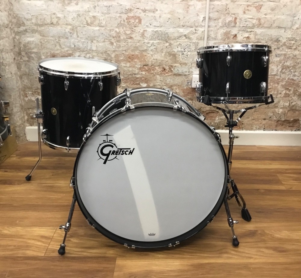Gretsch USA Custom Shell Pack - Gloss Black - 24"13"16"- 2013