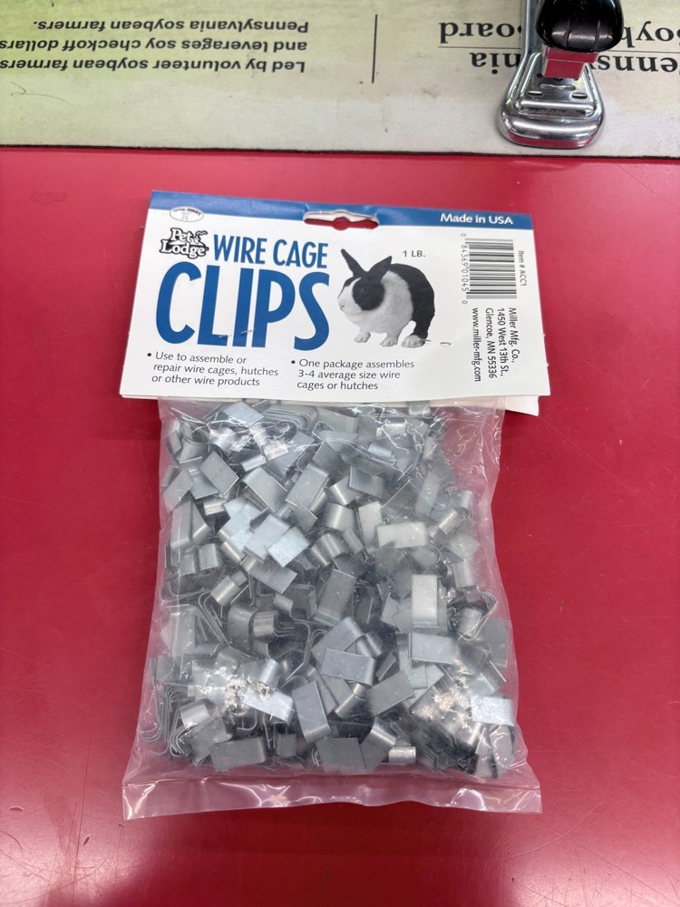 Pet Lodge Wire Cage Clips 1 LB Bag
