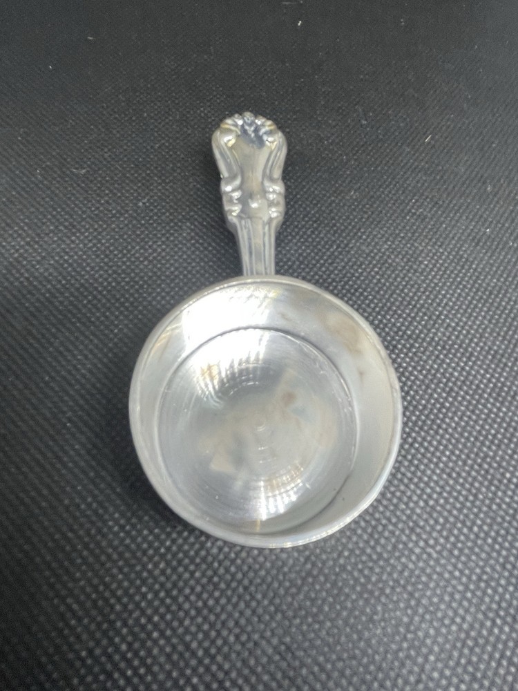 SILVER PLATED COFFEE MEASURE.