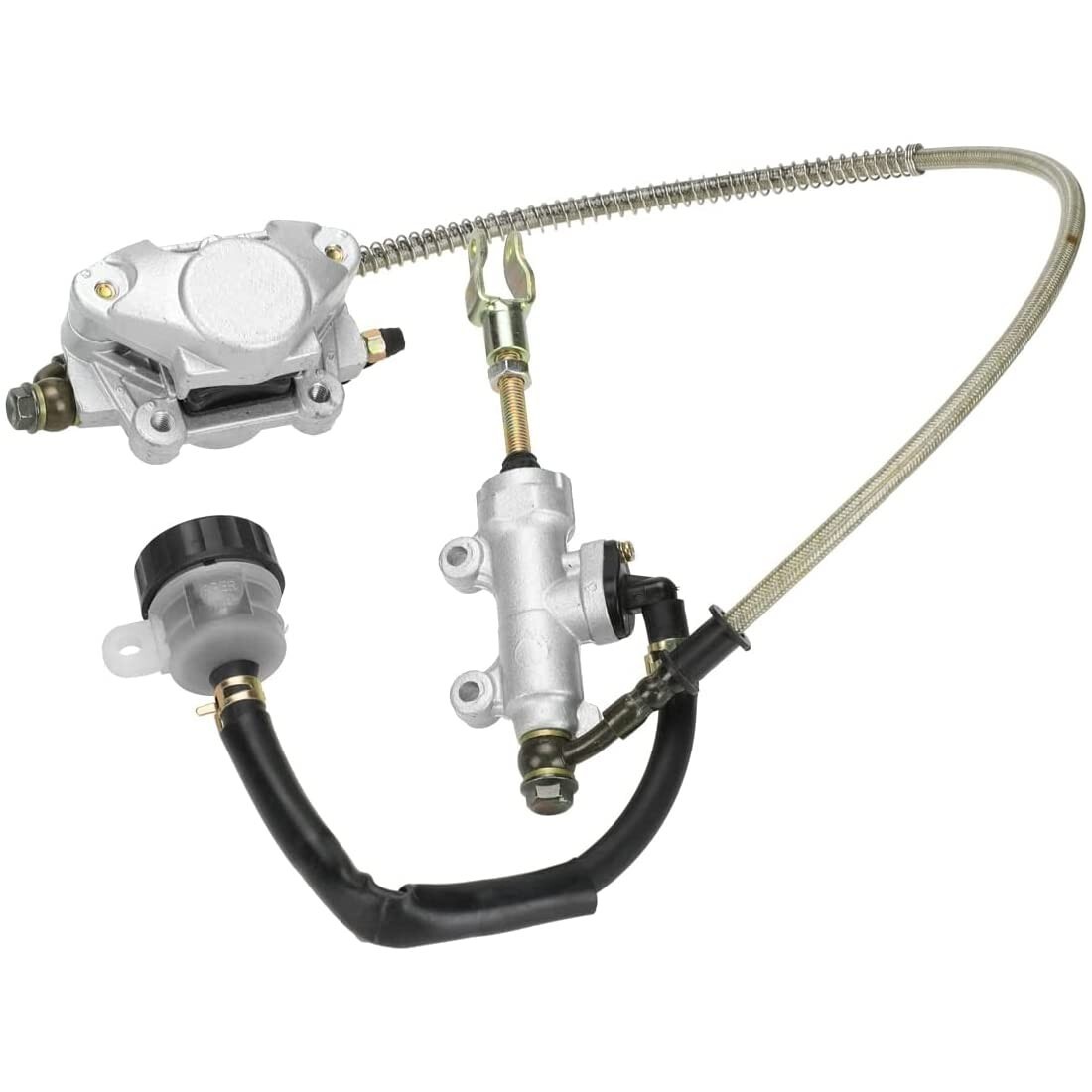 Rear Foot Disc Hydraulic Brake Master Cylinder Caliper For 150cc 200cc 250cc ATV