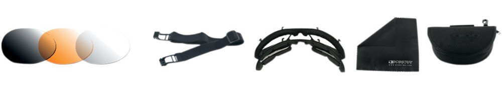 Bobster Raptor II Interchangeable Sunglasses Black