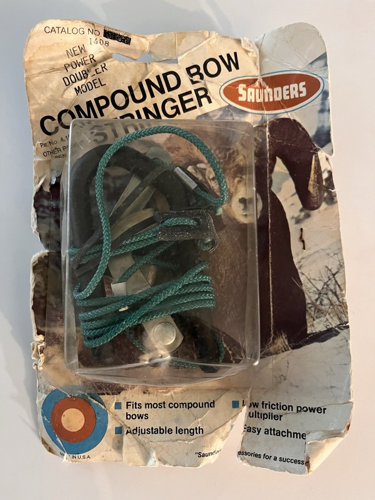 VINTAGE SAUNDERS ARCHERY COMPOUND BOW STRINGER POWER DOUBLER MODEL