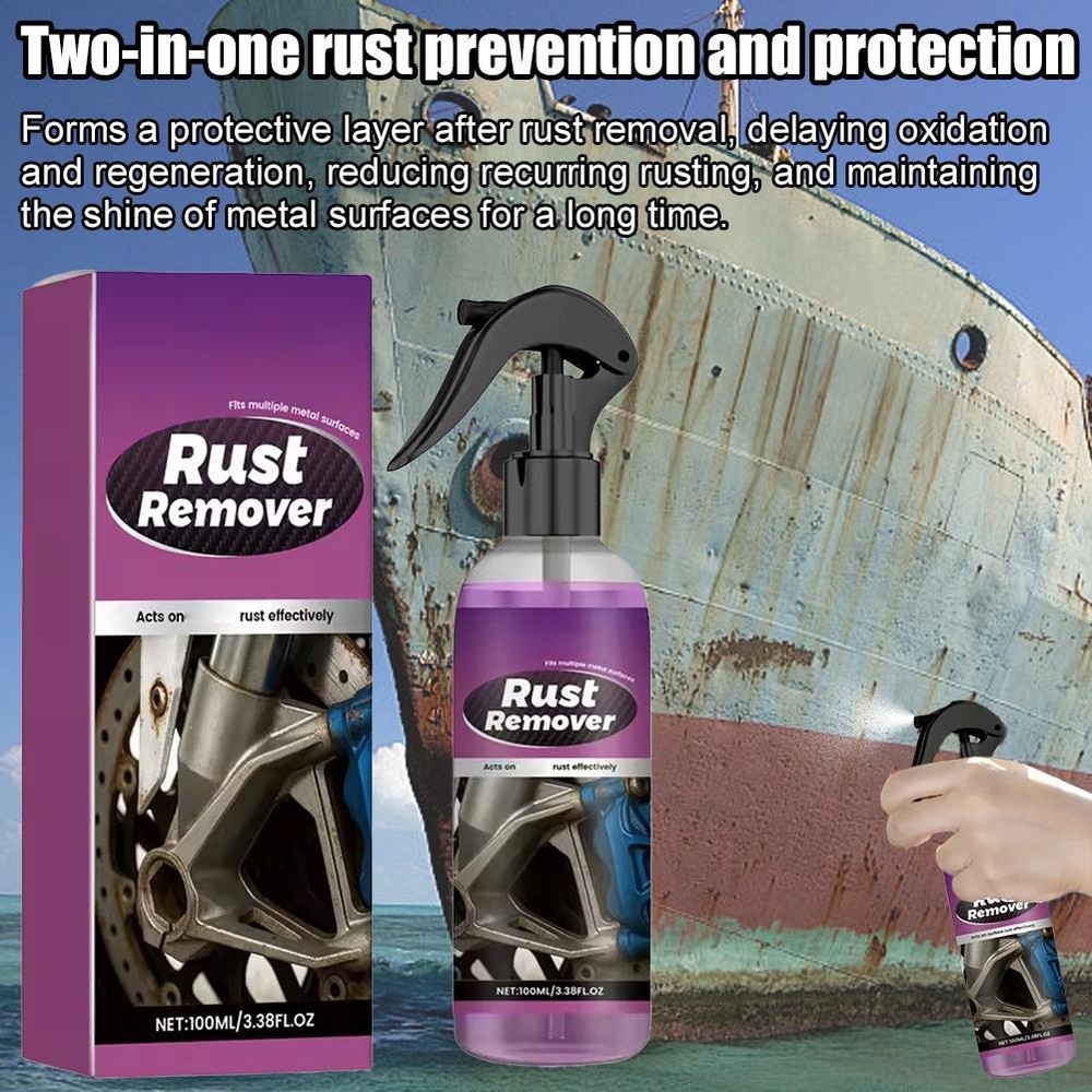 Car Rust Removal Spray Rust Remover Rust Inhibitor Derusting Spray Multipurpos ☆