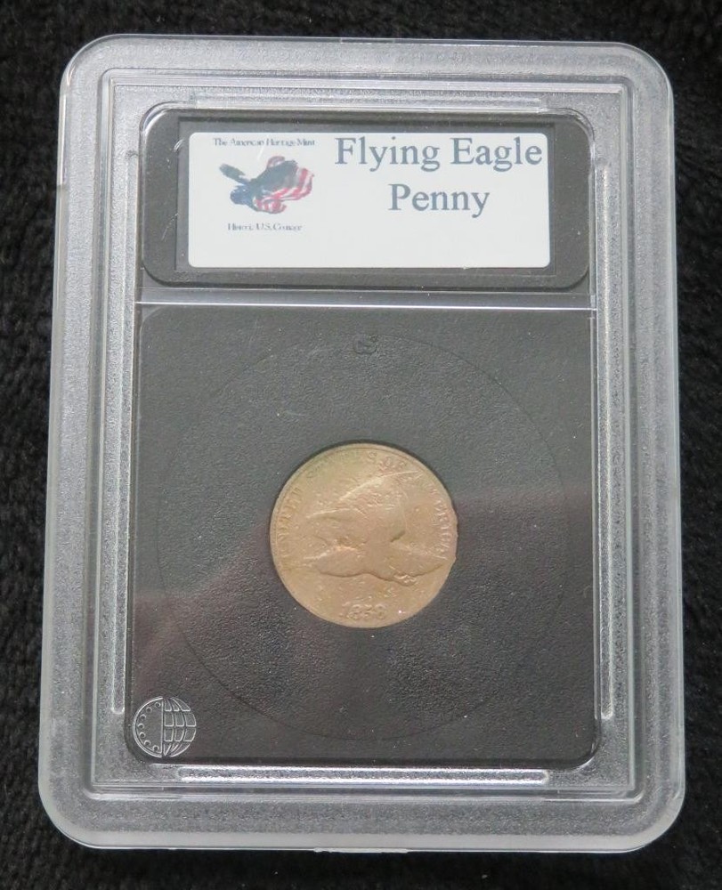 1858 Flying Eagle * In a Hard Plastic Case *