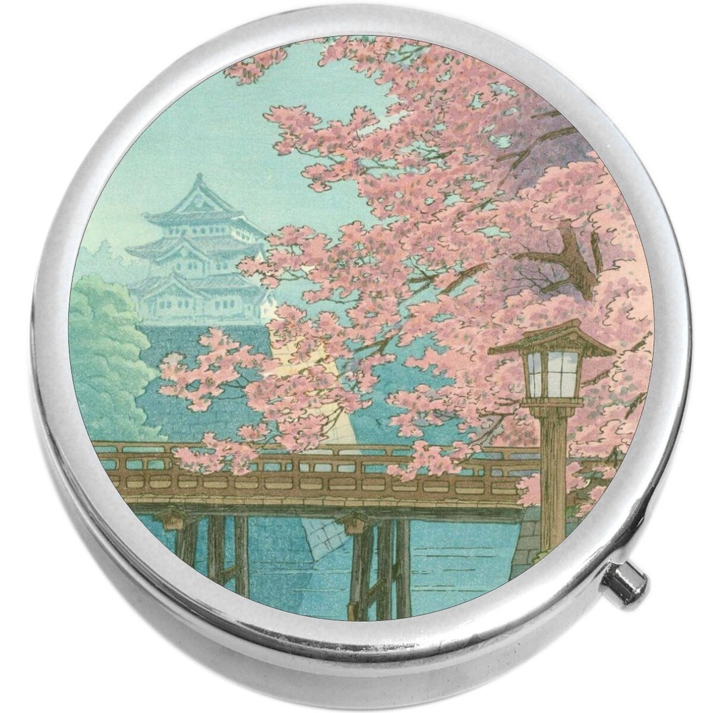 Japanese Cherry Blossoms  Medicine Pill Box