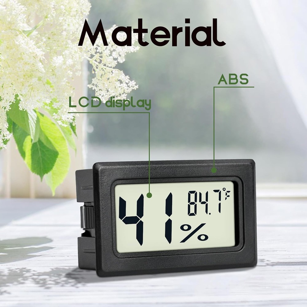 Mini Hygrometer Indoor Humidity Meter Thermometers 6 Pack...