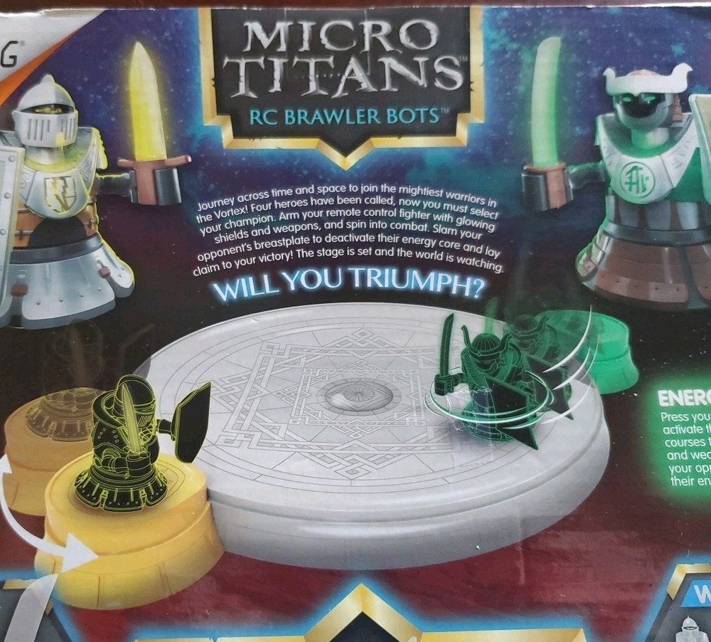 Hexbug 426-6407 Micro Titans Vortex Viking & Centurion R/C Robot & Arena New
