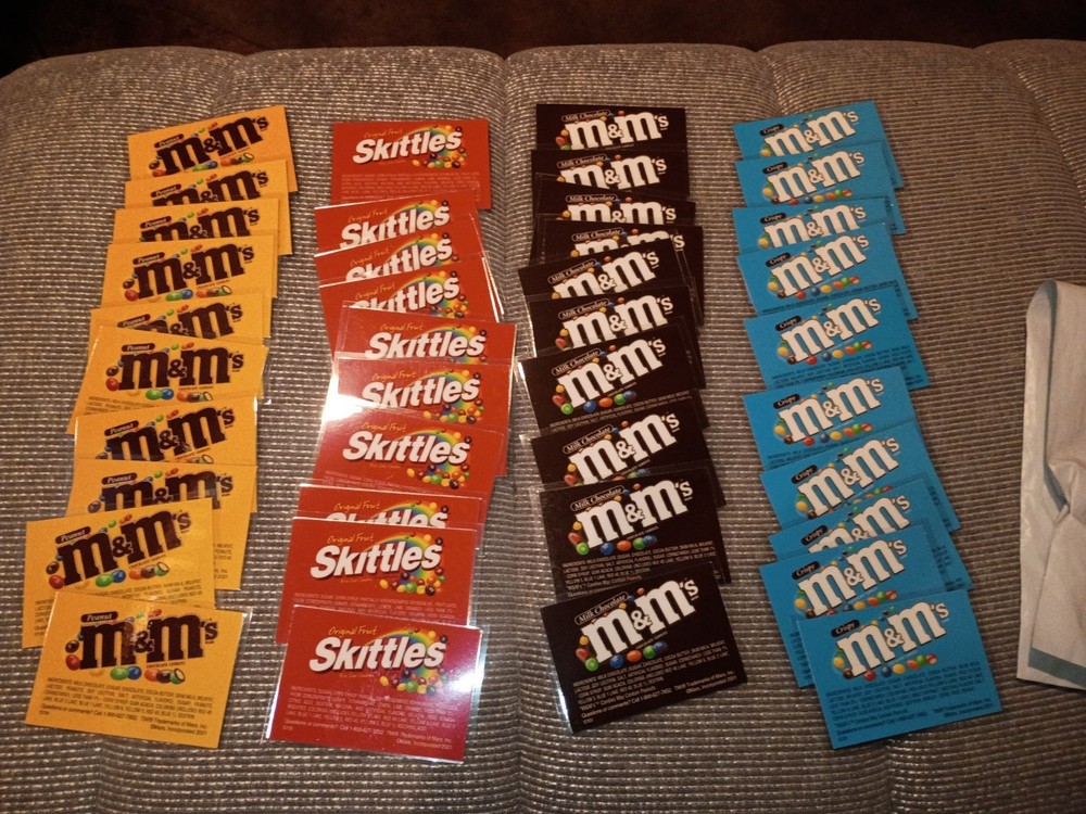 40 Laminated Candy Labels