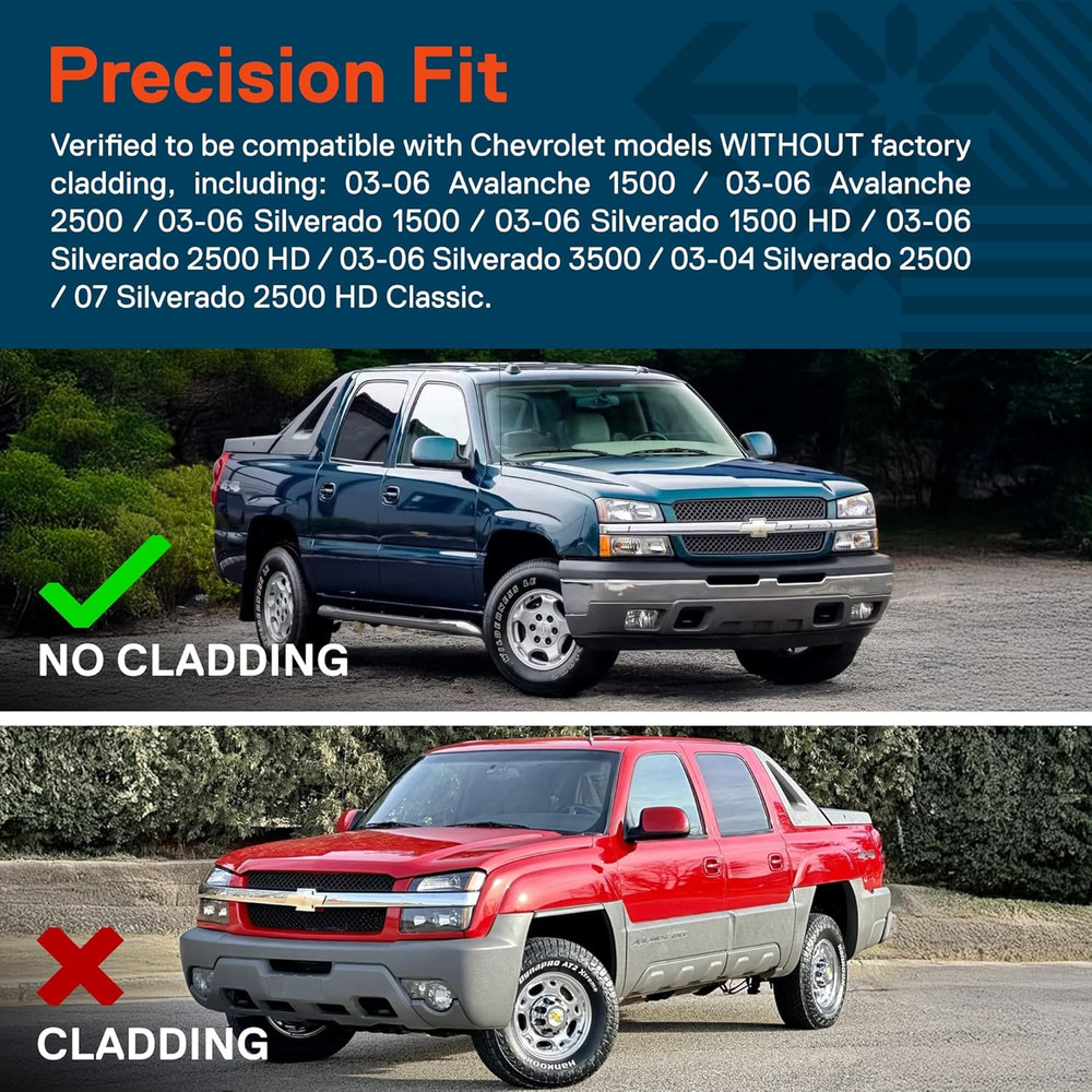 Full LED Headlight Assembly Replacement for Chevrolet 2003-2006 Chevy Silverado