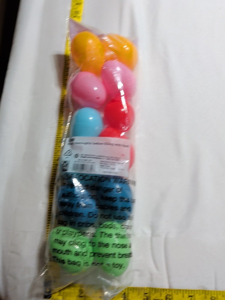 Spritz Easter Plastic Eggs 12ct Mixed Colors Fillable Plastic Egg Decor Freeship