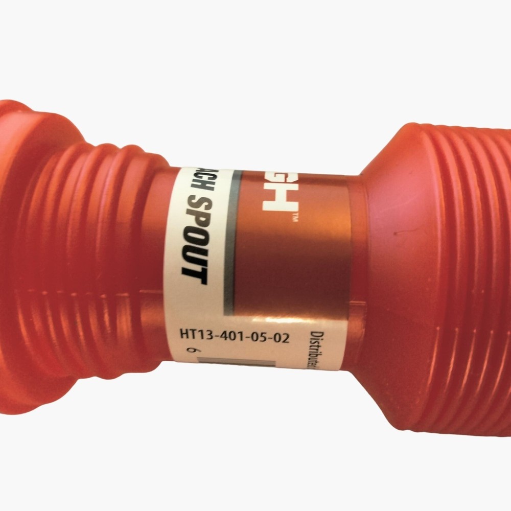 Hyper Tough Flex Reach Spout Funnel Nozzle Red Plastic Compact Auto fluids