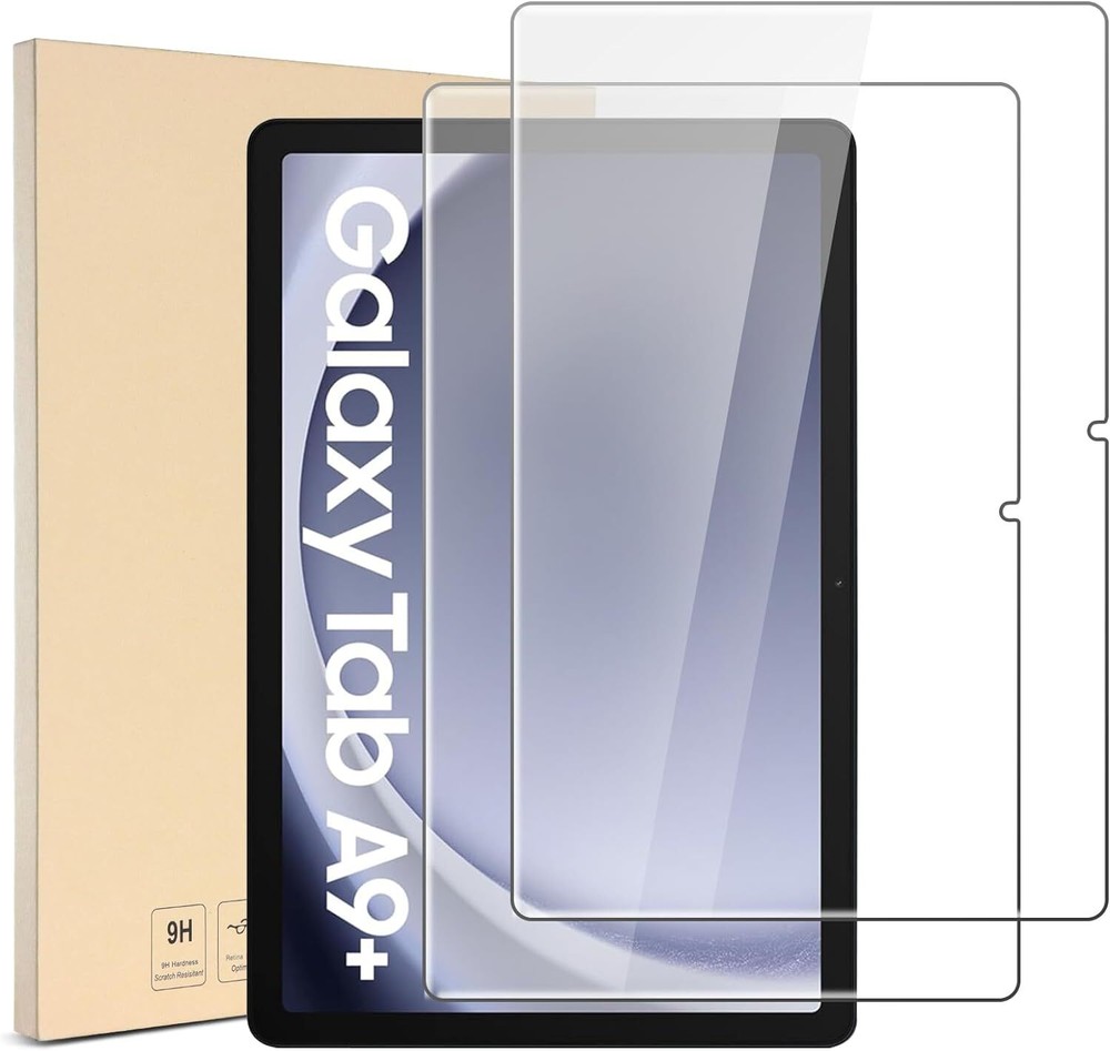 2 Pack Samsung Galaxy Tab A9 Plus / A9+ 11 in Screen Protector 9H Tempered Glass
