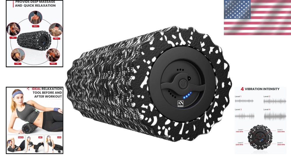 Vibrating Foam Roller for Deep Tissue Massage