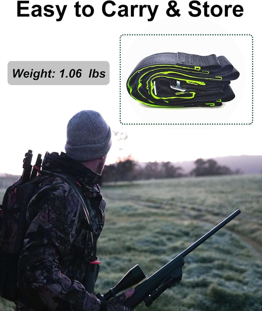 Double-Thickened and Widened 4-Step Climbing Aider for Hunting Tree Steps