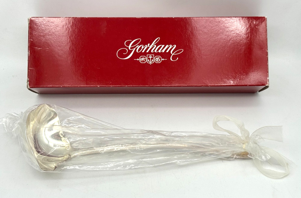 Pre-owned Gorham Heritage Silverplated Serving Spoon 12" In Box Made In Italy