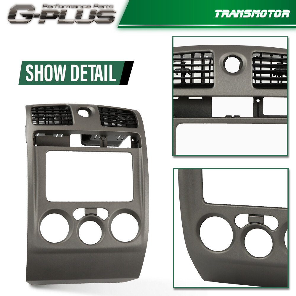 Center Dash Radio Vent Bezel Gray Fit For 2004-2012 Chevy Colorado GMC Canyon