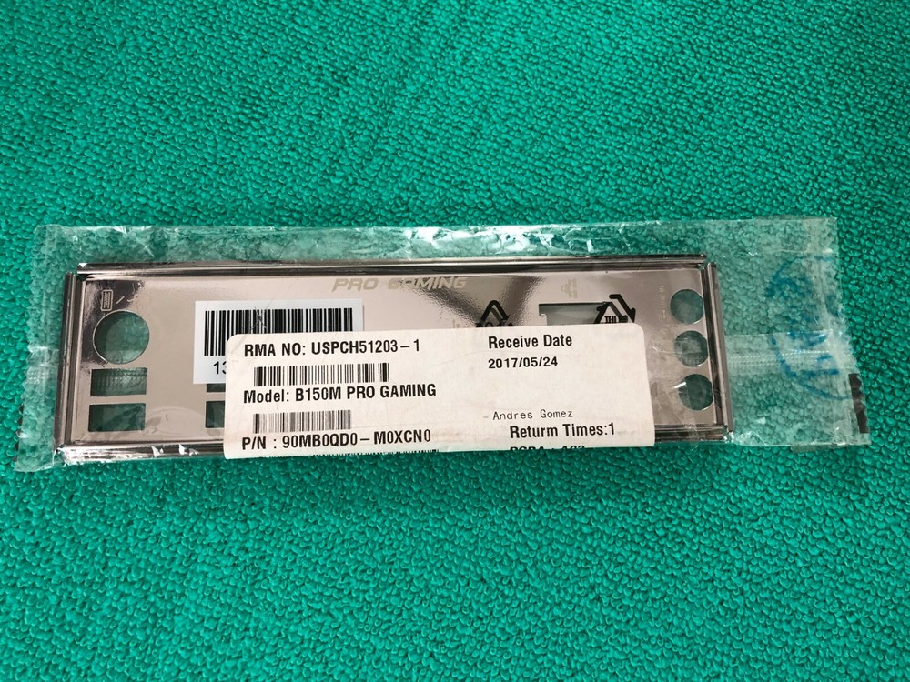 ASUS IO SHIELD FOR ASUS B150M PRO GAMING , ORIGINAL
