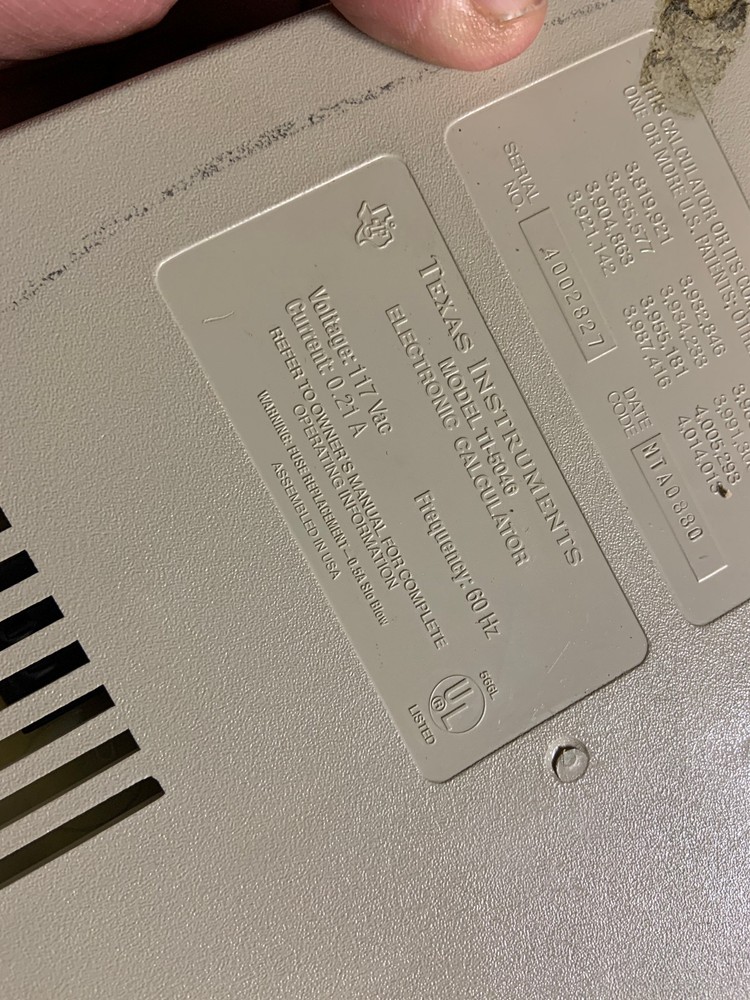 Texas Instruments ti-5040 Printing Calculator