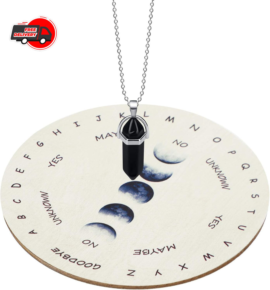 Pendulum Board for Divination Moon Phase Pendulum Board Dowsing Divination Metap