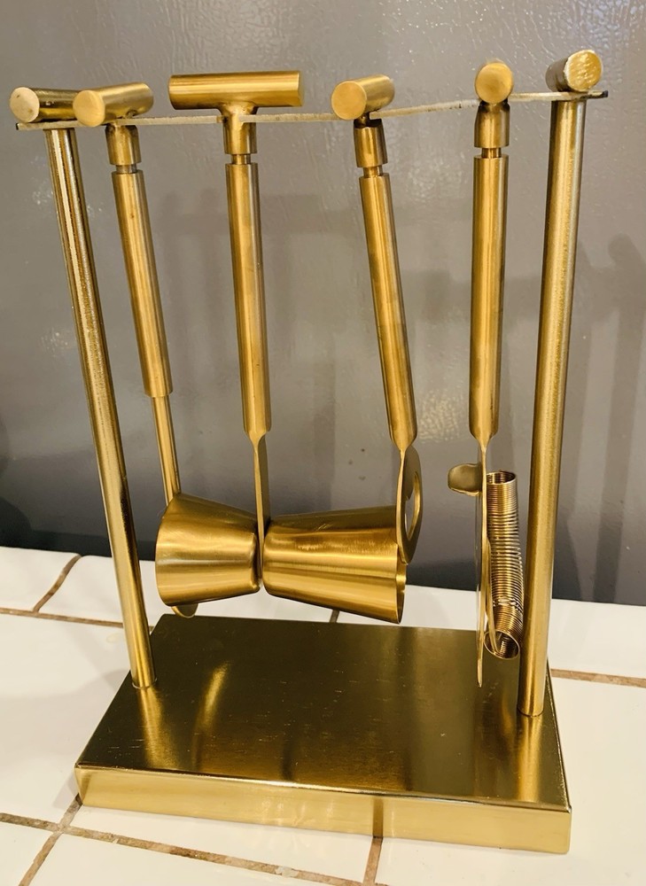 Metal Bar Tool Set with Stand Gold  Bareware