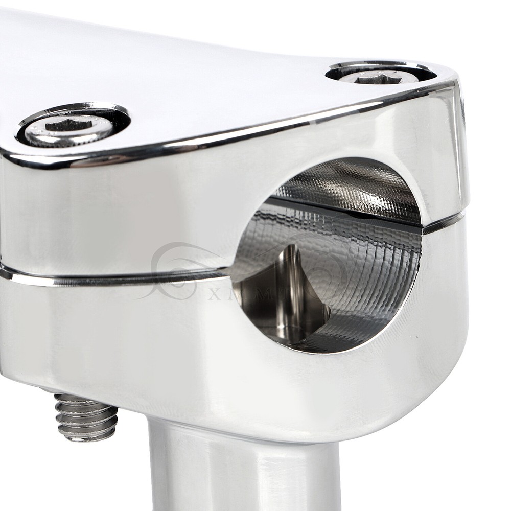 CNC 1 1/2" Handlebar Riser Bottom & Clamp For Harley Night Train Softail FXSTC
