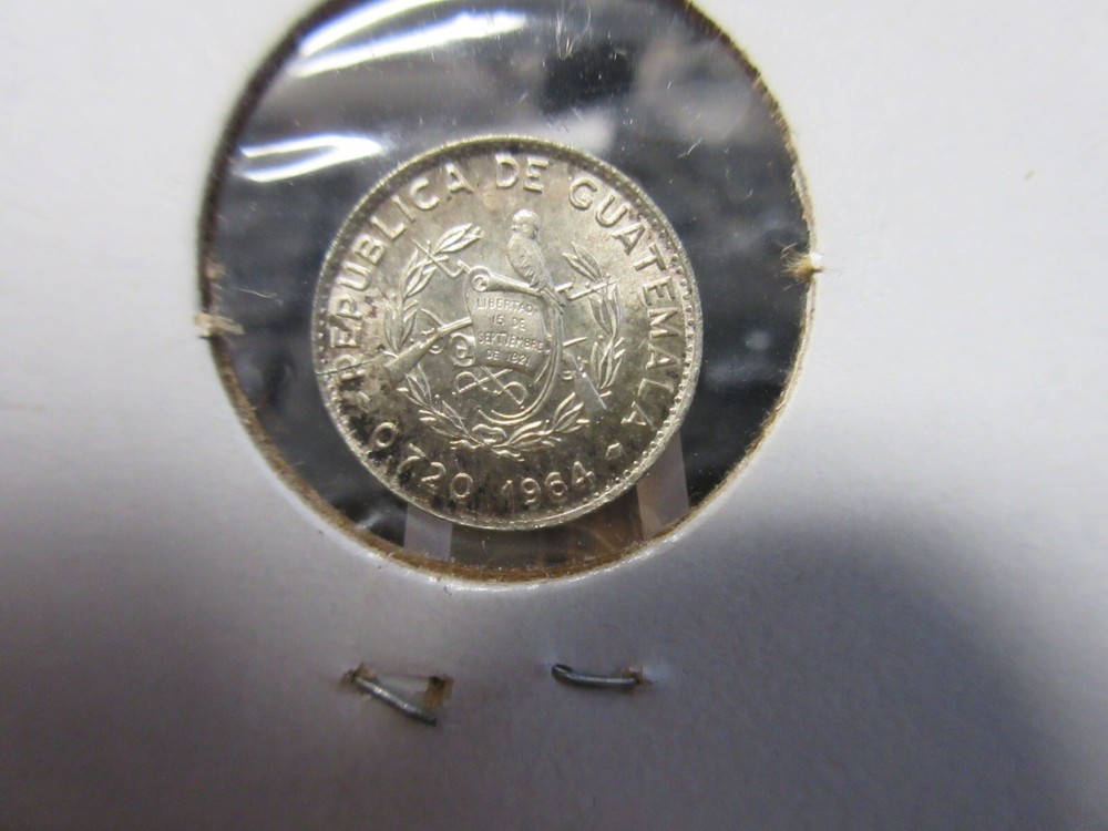 1964 Guatemala 5 Centavos Silver KM # 261