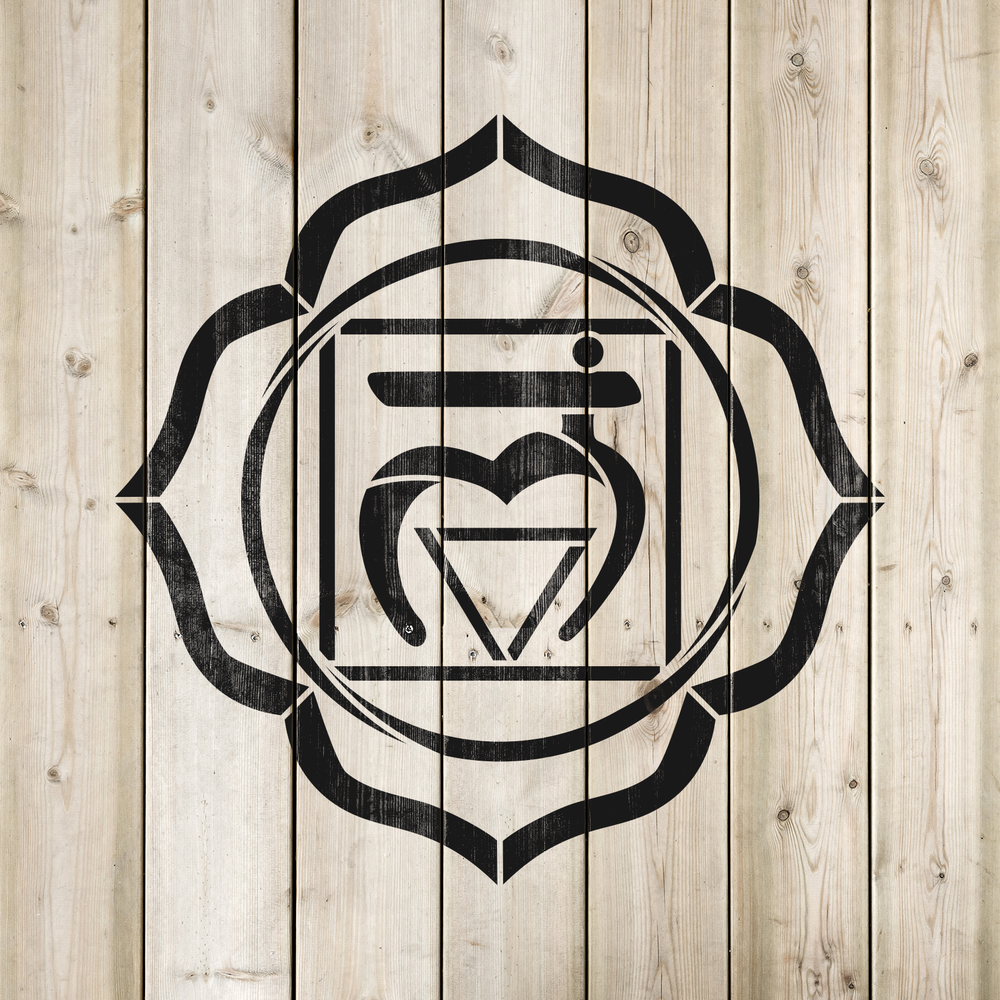 Muladhara Root Chakra Stencil