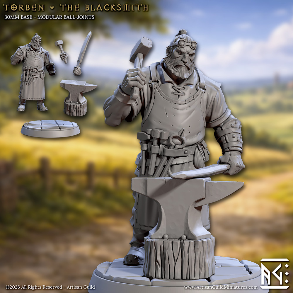 Village Blacksmith Smith Forge Artisan -  Artisan Guild - Dungeons and Dragons