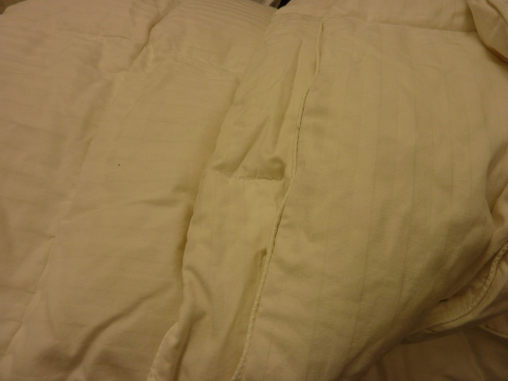POTTERY BARN WHITE GOOSE DOWN WHITE COMFORTER KING 108" X 92"