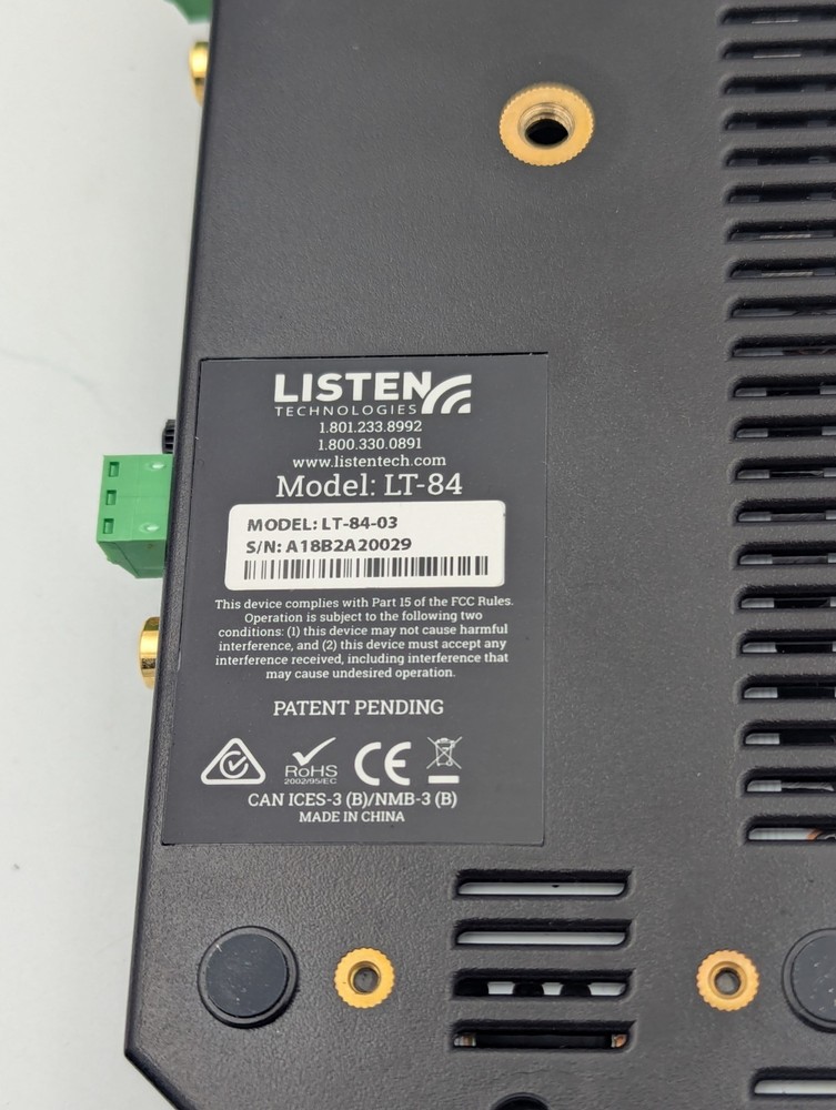 LISTEN TECHNOLOGIES LT-84-03 With Case