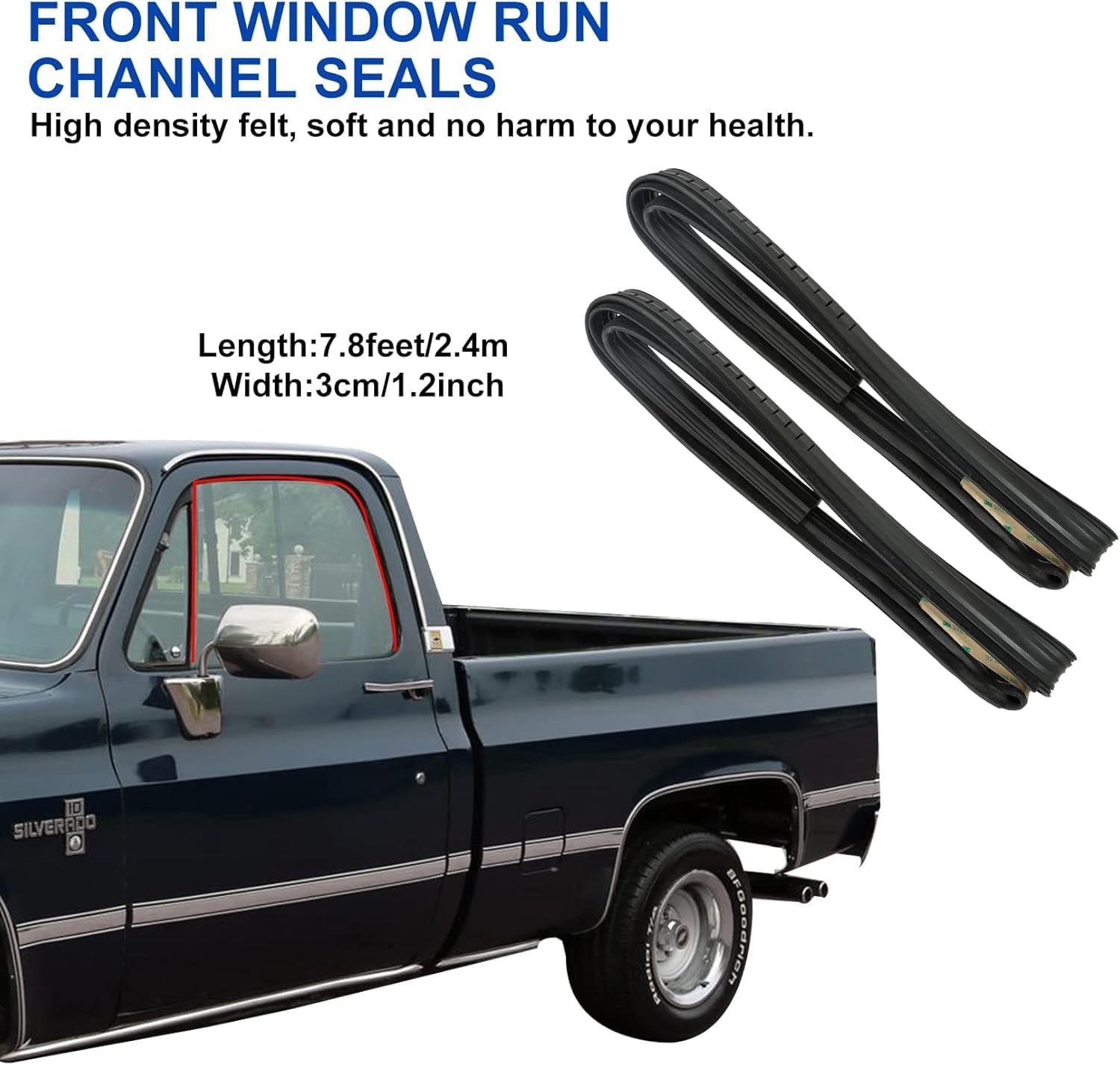 Front Door & Vent Window Weatherstrip Seal Kit for Chevy GMC C/K Truck Blazer