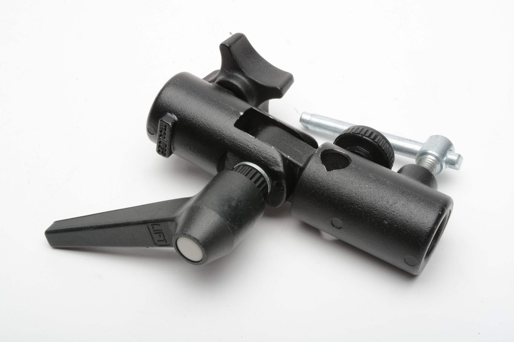 2X Manfrotto 026 swivel control attachments for umbrellas or softboxes