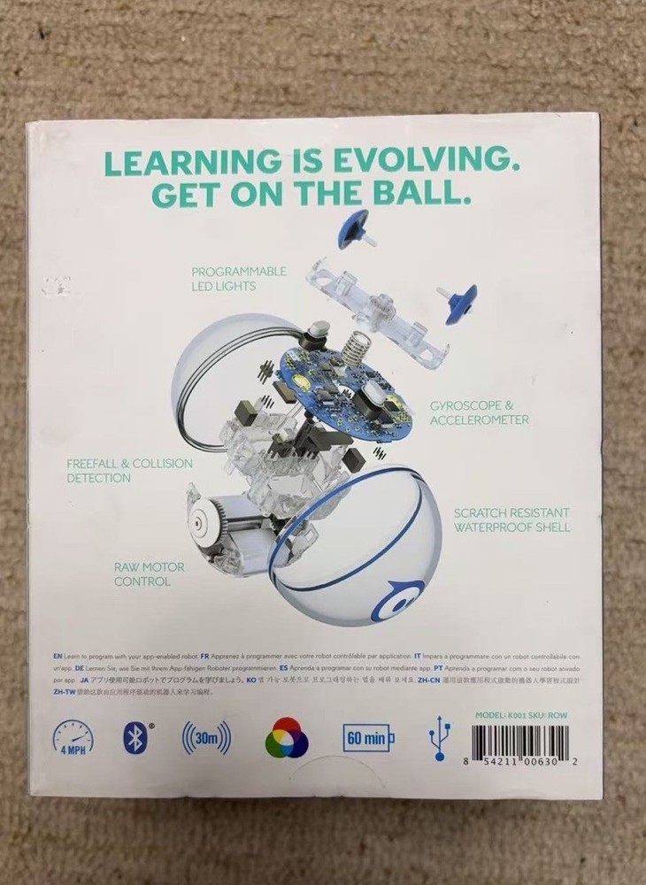 New Sealed Sphero edu SPRK+ Programmable Robot Ball K001-ROW Coding STEM