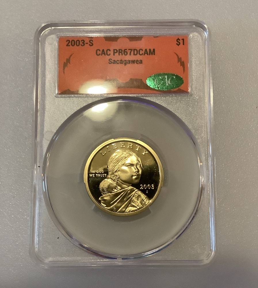 2003-S CAC PR67 DCAM Native American Dollar ~ Red Label