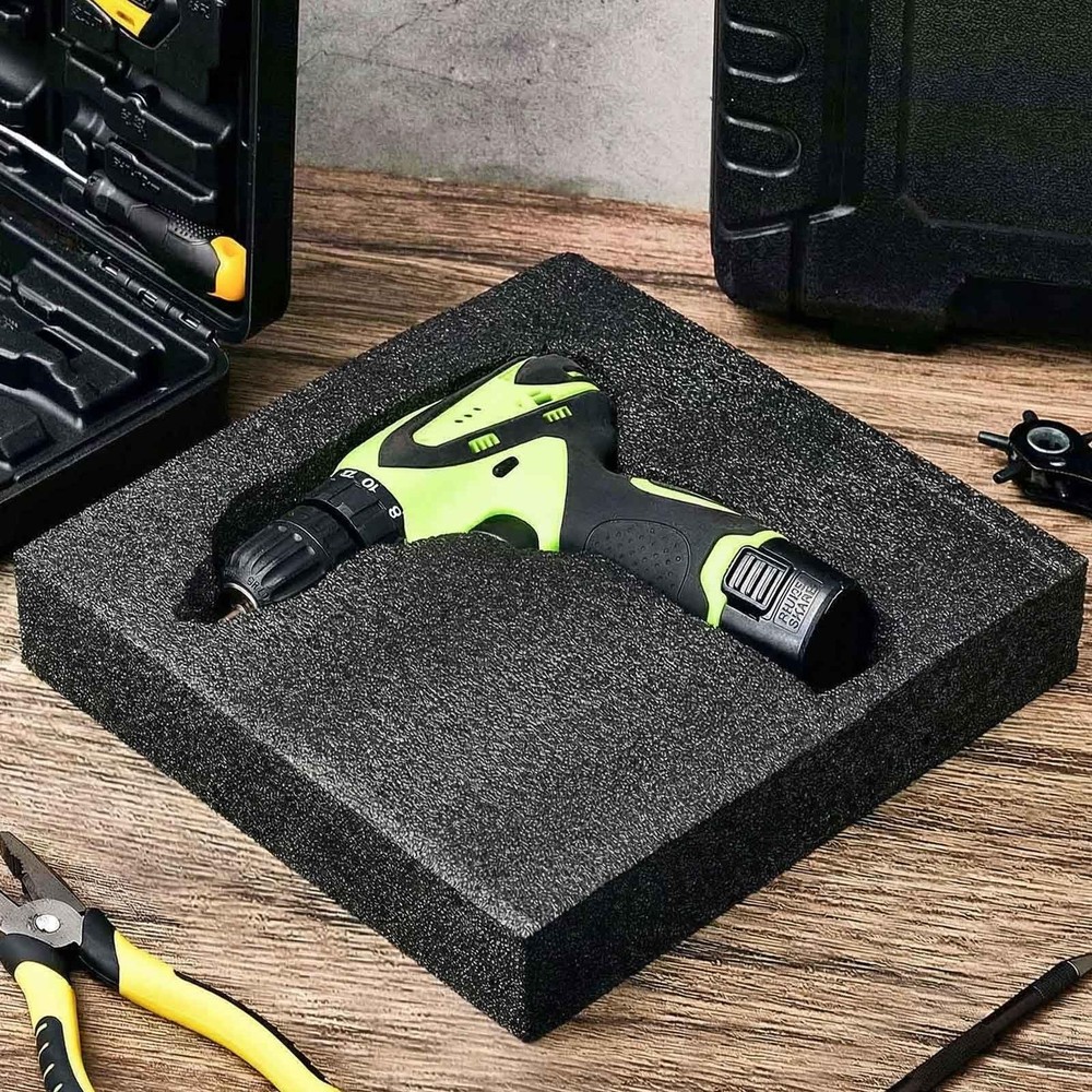 2 Pcs Customizable Polyethylene Foam Packing Inserts for Cases Thick Polyethy...