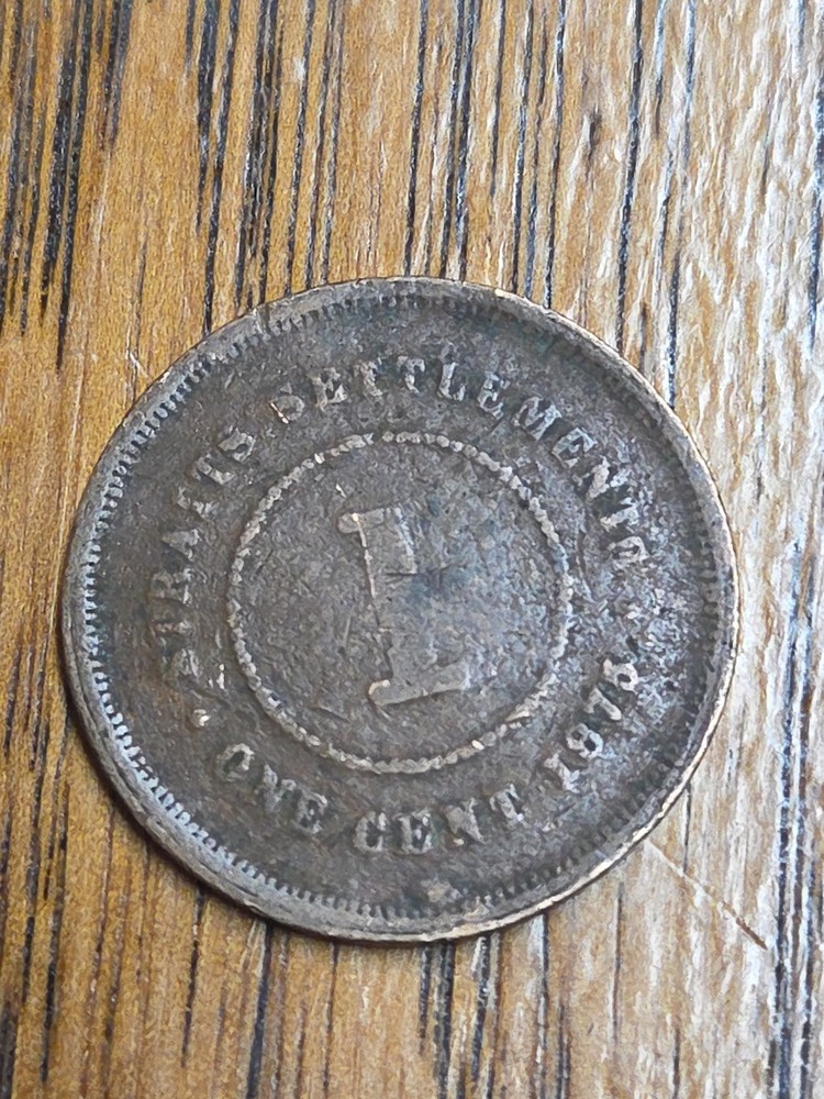 1875 Straits Settlements One Cent