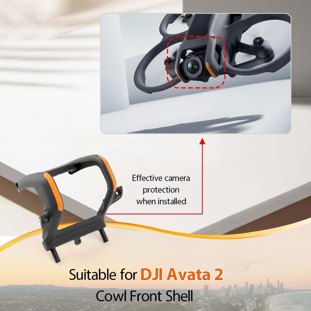 for DJI Avata 2 Gimbal Bumper Camera Front Frame Replacement for Avata 2 Dron...