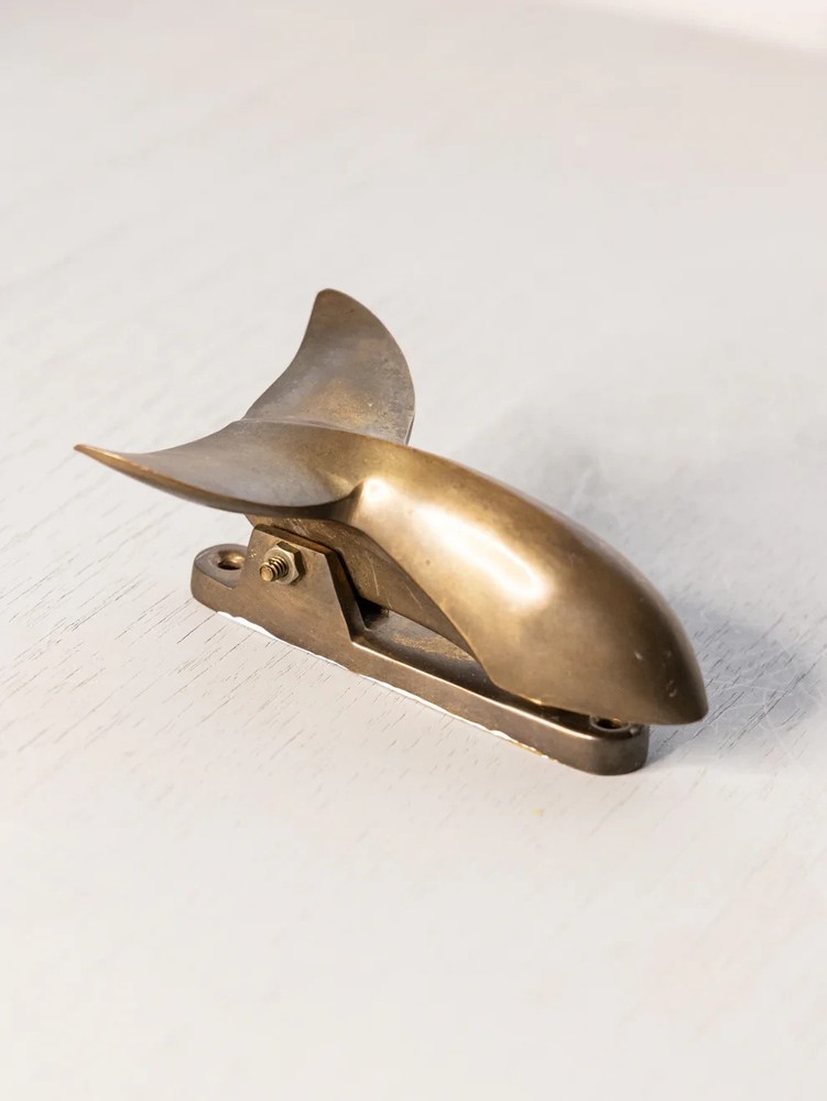 Medium Brass Whale Tail Door Knocker